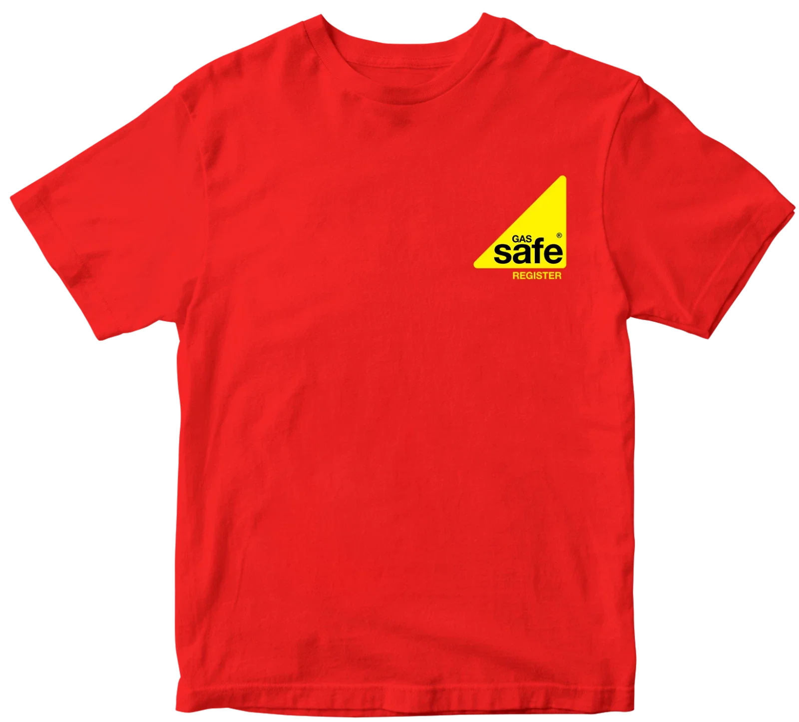 Gas Safe Register T-shirt Engineer Work wear Staff Men Plumber Gas Fitter Top