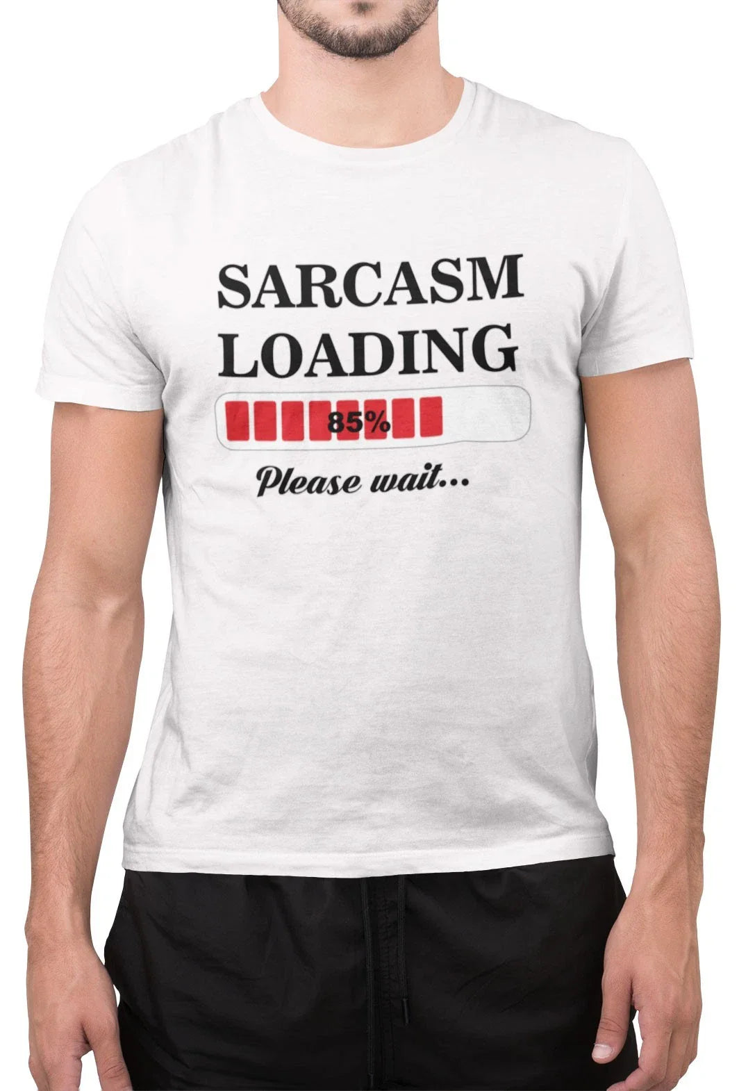 Funny Sarcasm Loading Mens Funny Fathers Day T-Shirt Tee
