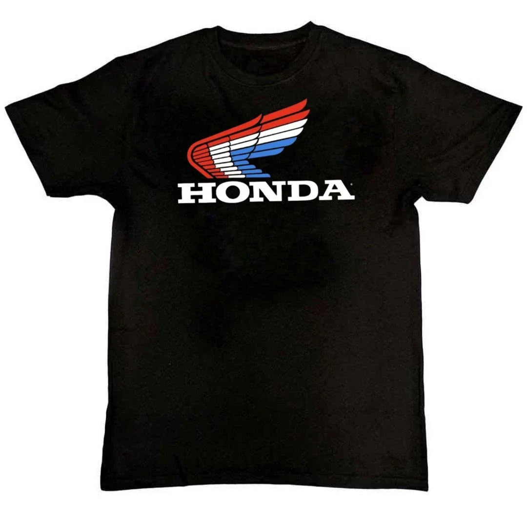 HONDA MOTOR SPORT RACING FLAG WING Graphic Unisex Mens T-Shirt S M L XL 2 3 4 XL