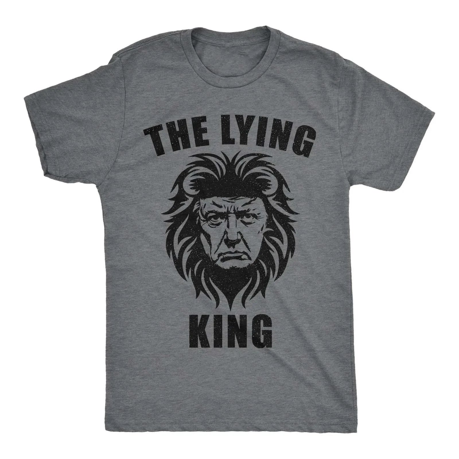 Mens Funny T Shirts The Lying King Sarcastic Anti Graphic Novelty Tee for