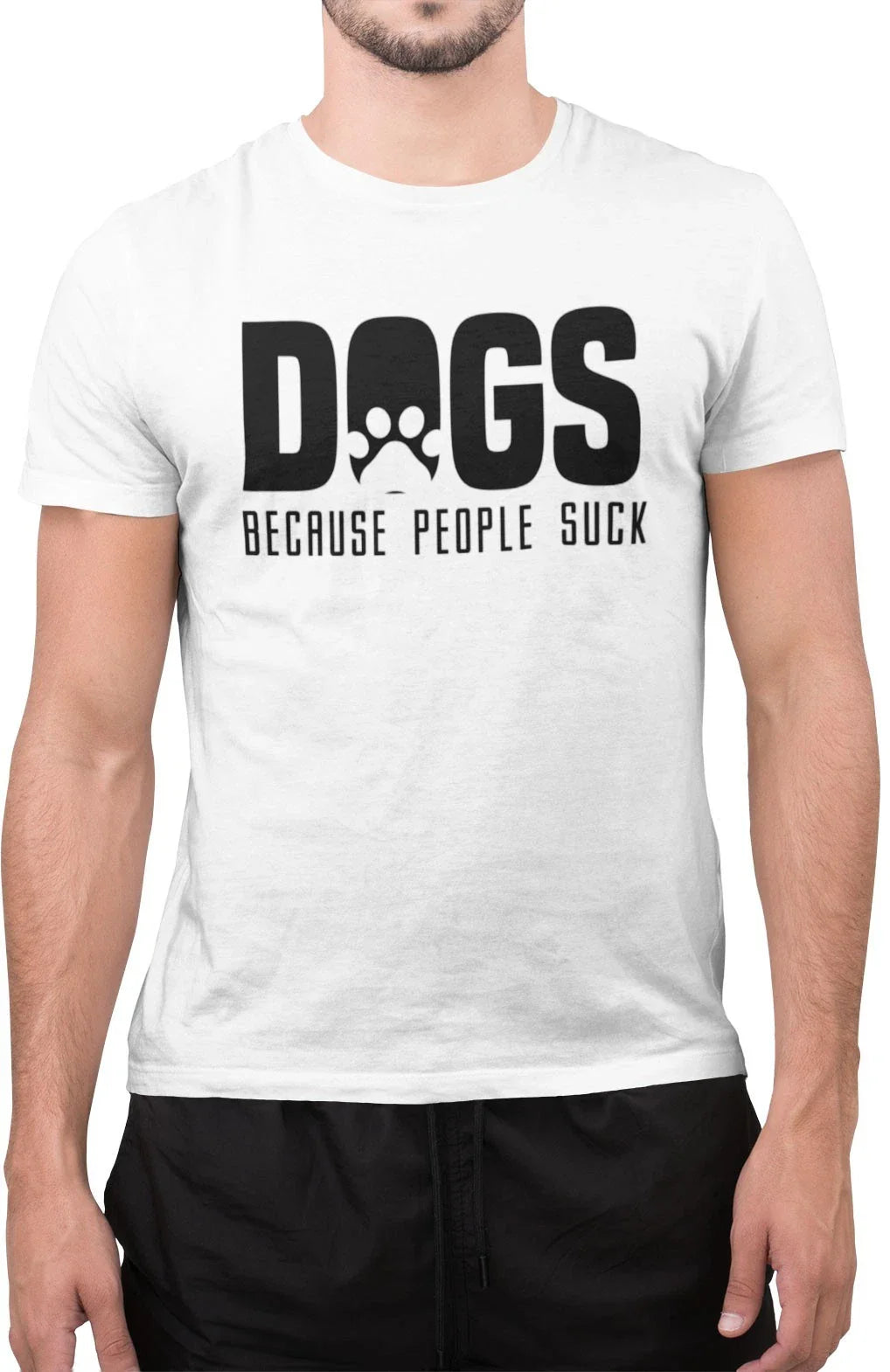 Funny Dogs Because People Suck Dog Lover Animal Lovers Novelty Tumblr T Shirt