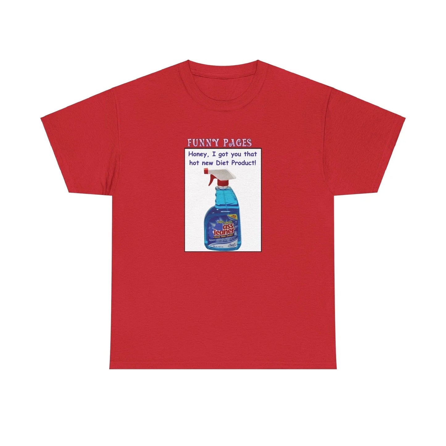 Funny Novelty Printed T-Shirt. Diet Joke. Cotton. Unisex.
