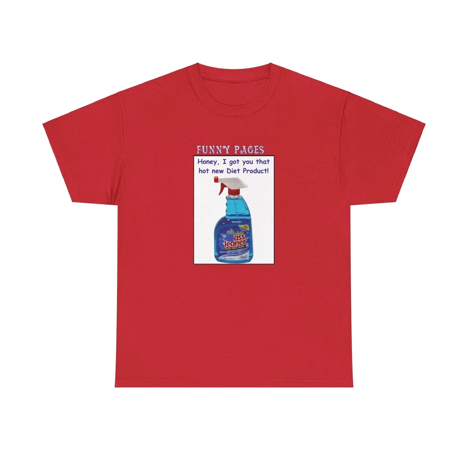 Funny Novelty Printed T-Shirt. Diet Joke. Cotton. Unisex.