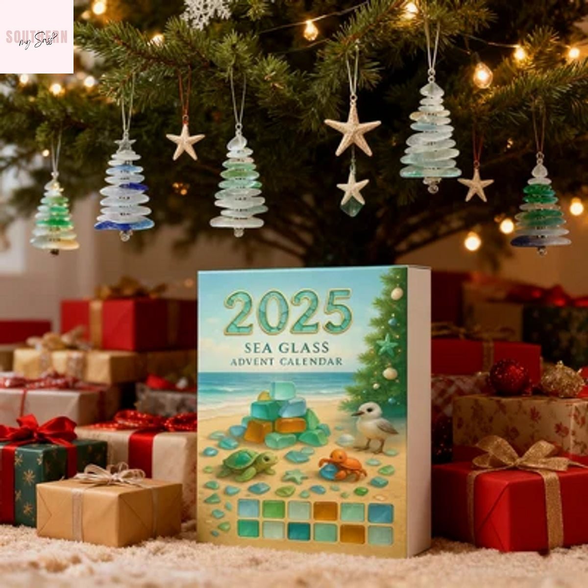 Sea Glass Christmas Tree Advent Calendar