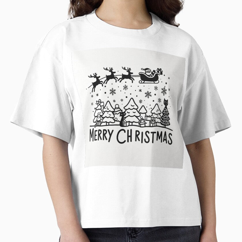 004 Merry Christmas in Black And White by Alexis Art Collection