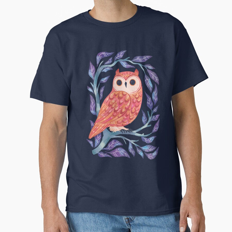 Owl Sitting In A Tree by michelledraws