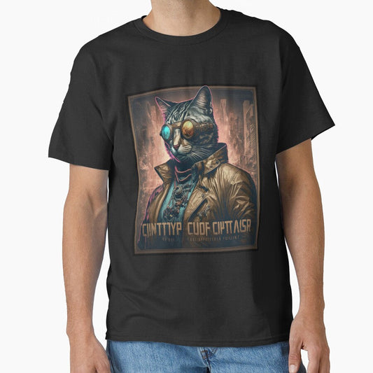Cyber detective cat portrait wearing glasses by KoolArtDistrict