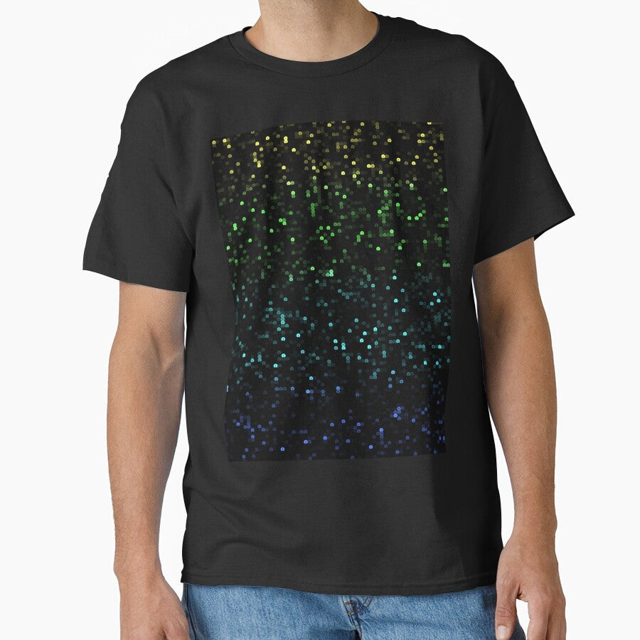 Printed image of sparkling sequins rainbow gradient by JaReVa