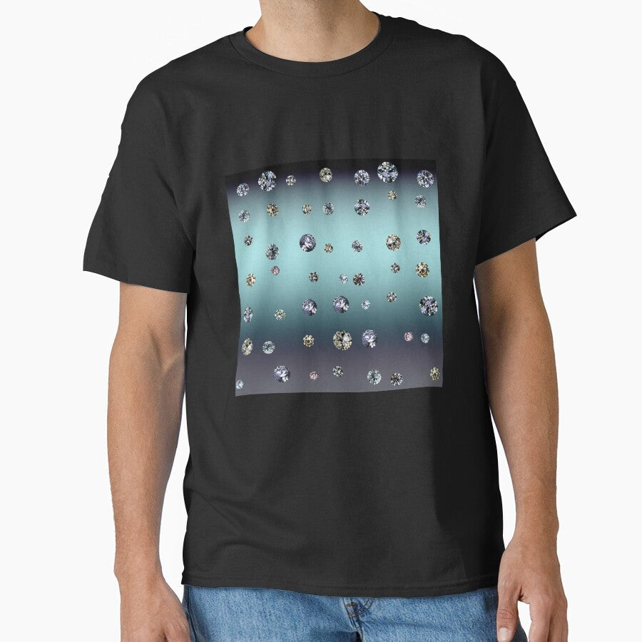 Printed image of Diamond pattern on blue gradient by JaReVa