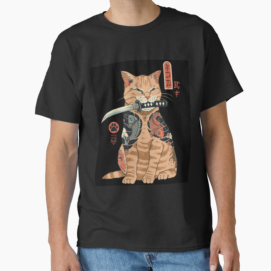 Katana cat vintage by Oni Kanzen