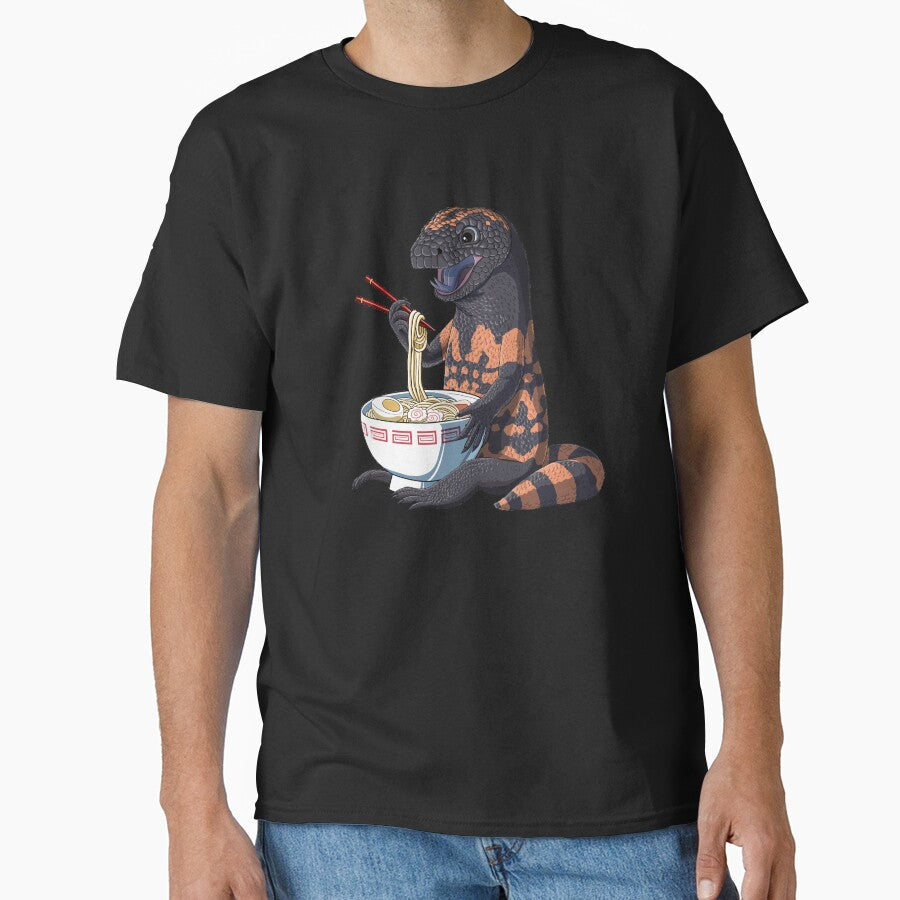Funny Japanese Kawaii Ramen Gila Monster by alwe-designs