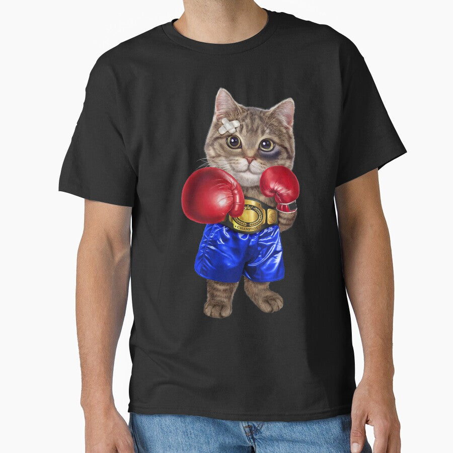 Boxer Tabby Cat as Boxing Champion by Fox-Republic