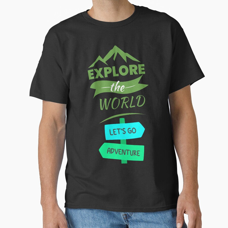 Explore the World Printed Graphic T-Shirt by KARSCORP