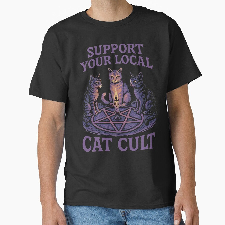 Support Your Local Cat Cult by TomFrontierArt