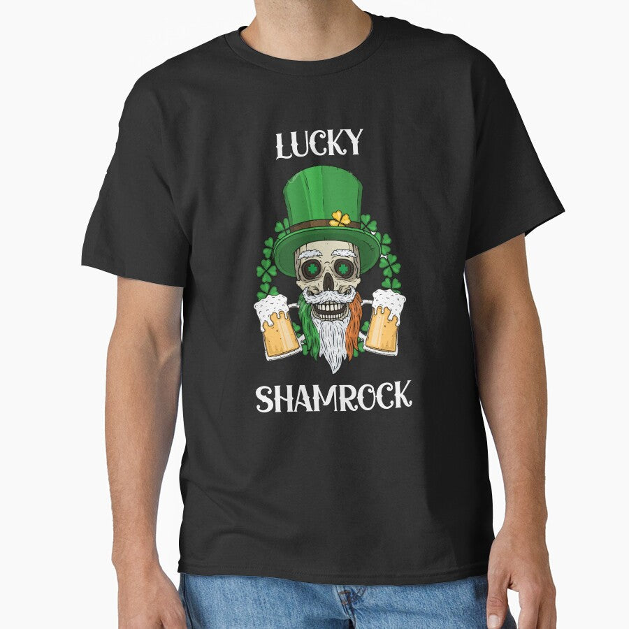 LUCKY SHAMROCK St. Patrick's Day MEN WOMEN Funny by BOHOVIN