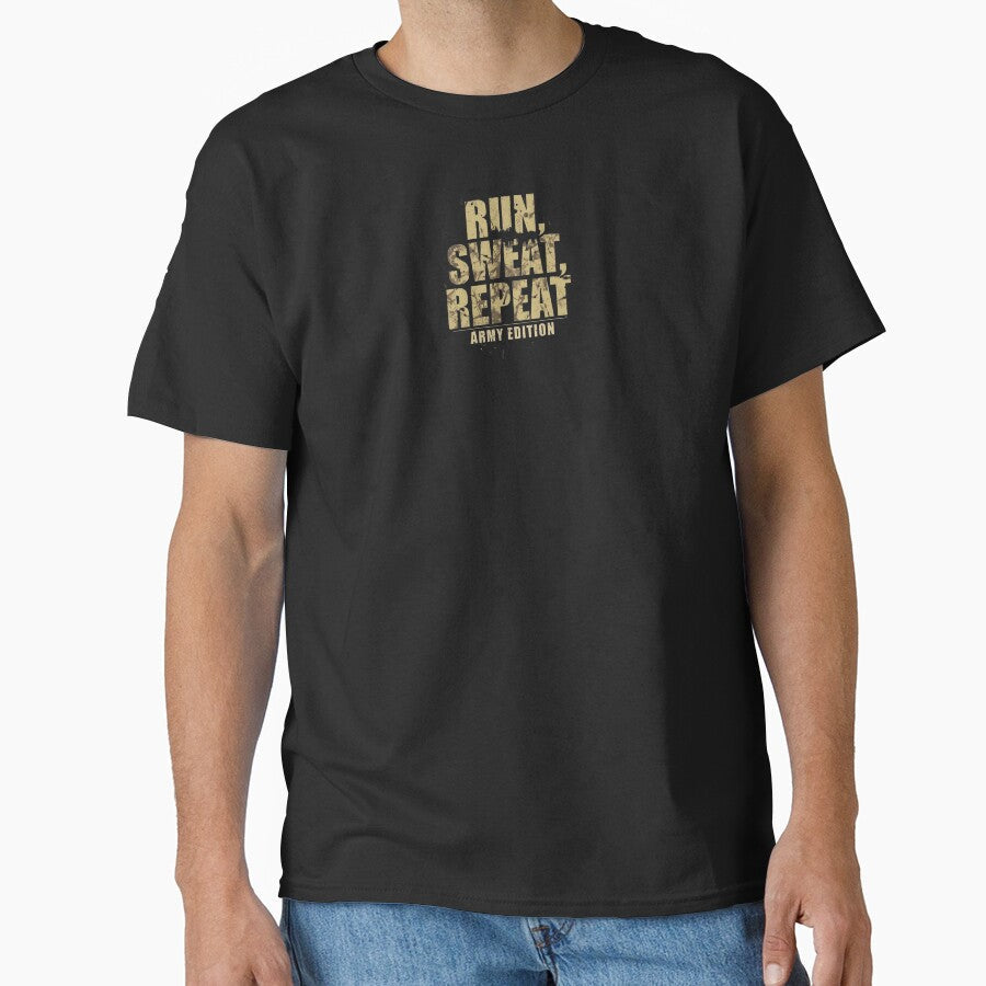 Run Sweat Repeat Army by Snedsdigital