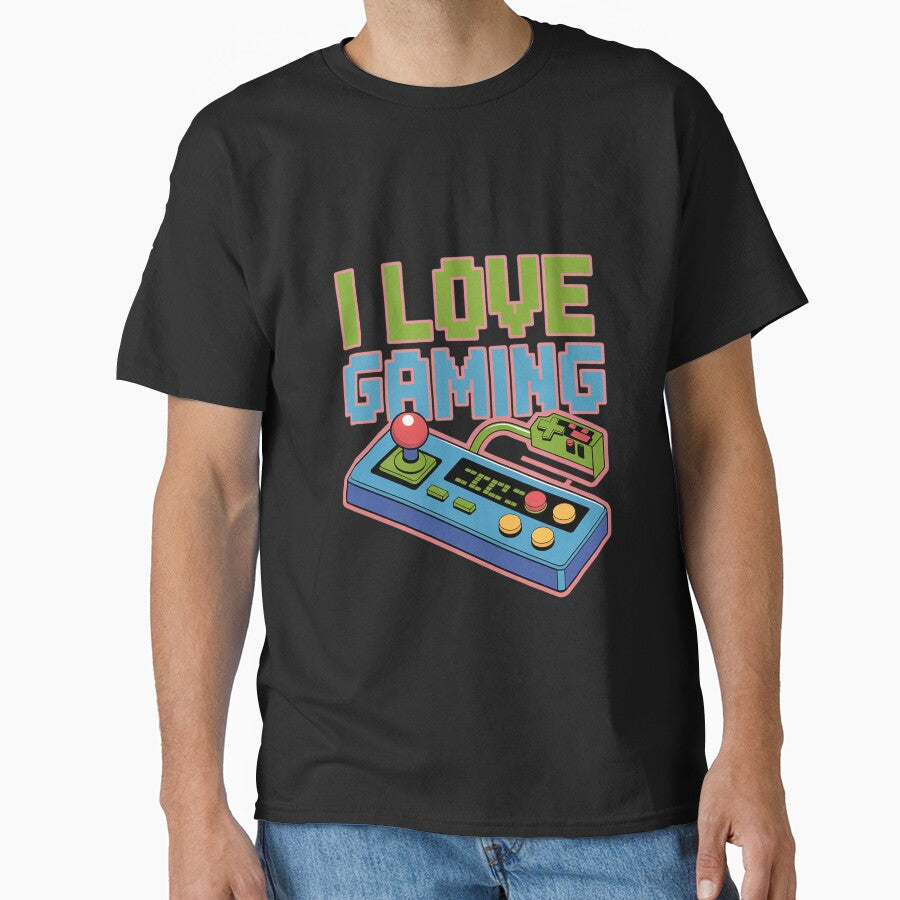 I Love Gaming Pixel Art Gamer Statement by tlallimicrichi