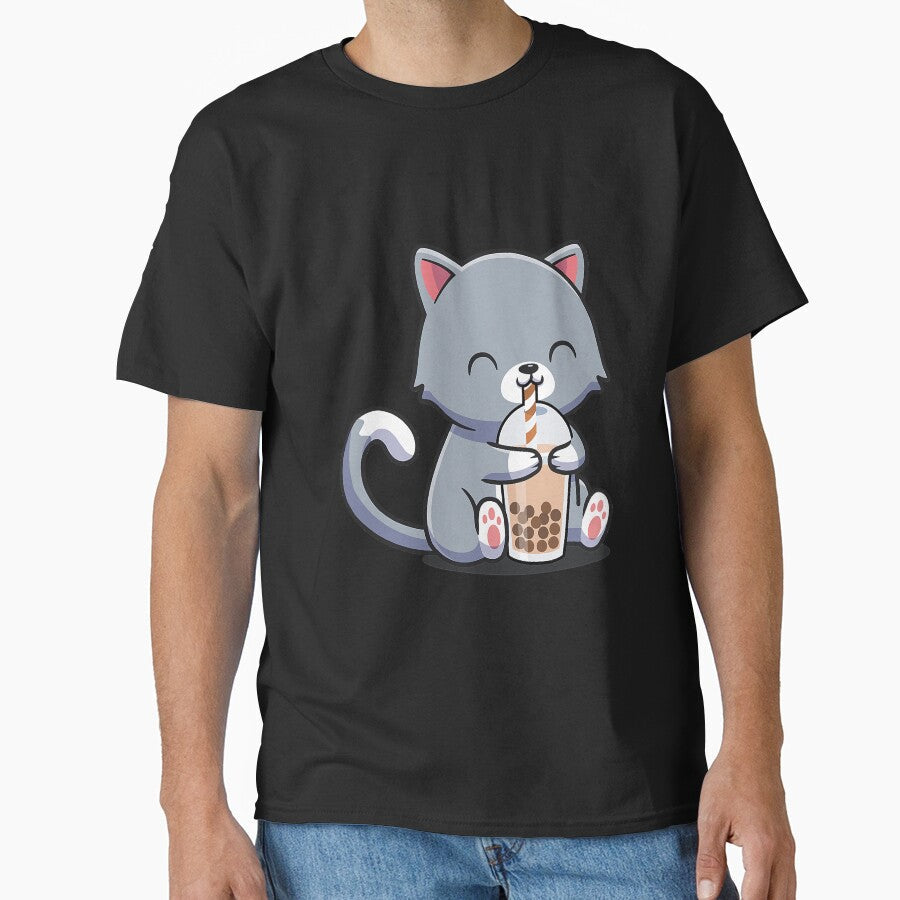Cat Boba Tea Funny Kitten Feline by reyeskhan79