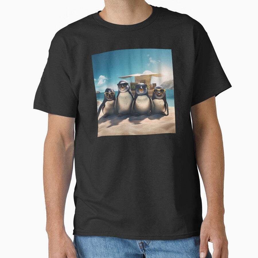 Penguin Summer Holiday by FarOutTees