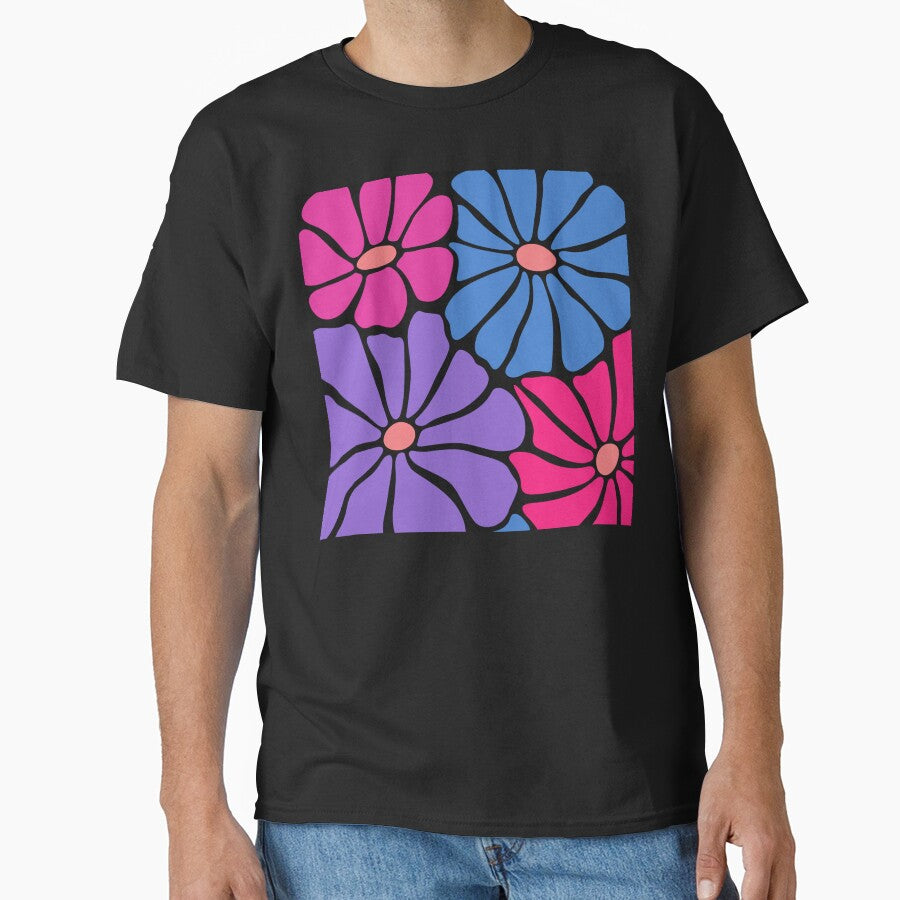 Boho Pink, Purple And Blue Floral Art Designs by DEC02