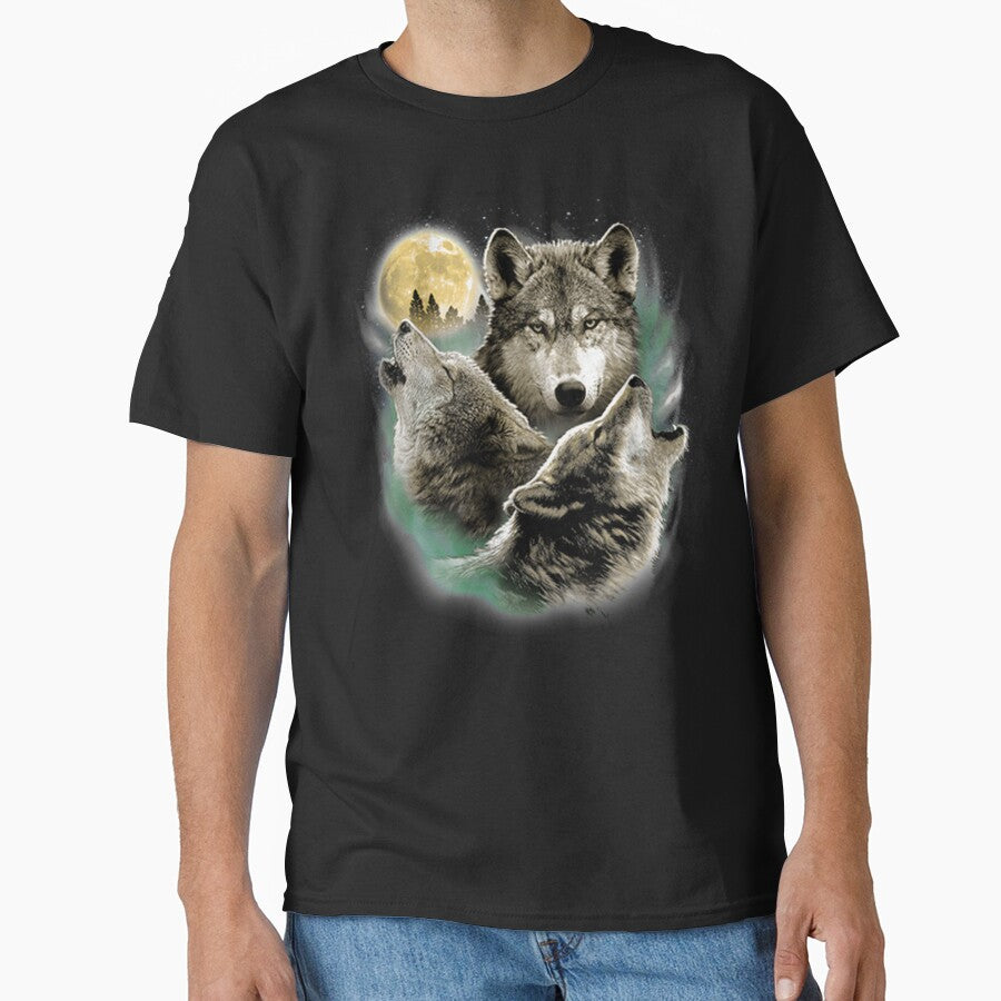 Three Wolves Howling in Moonlight by KA DESIGNS