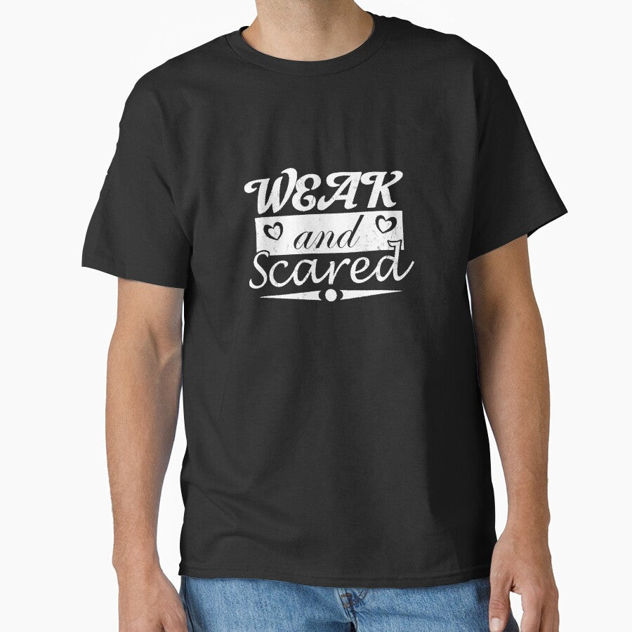 Distressed Print Effect Humorous Ironic Inspirational Motto T-shirt by Jon Davis Illustration