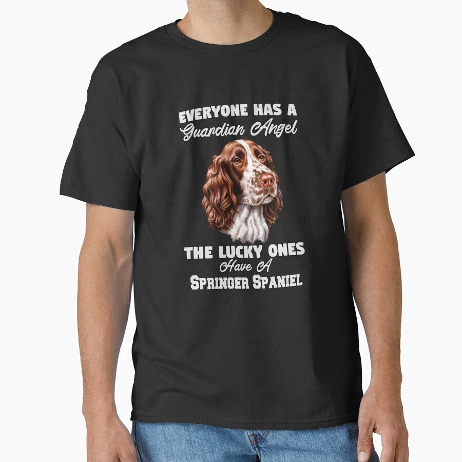 Springer Spaniel Dog Owner Gifts Everyone Has A Guardian Angel by fantasticdesign