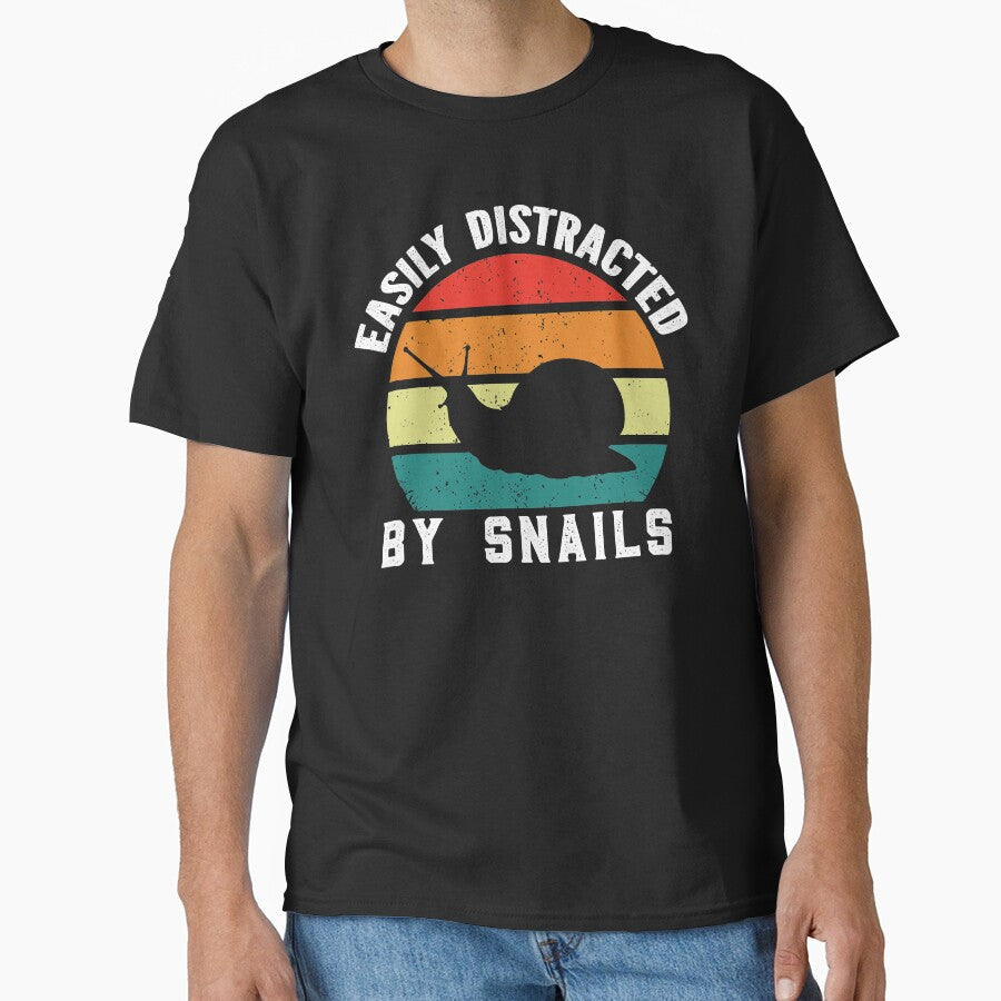 Easily Distracted By Snails (Funny Gift For Snail Lover) by i-longmanshop