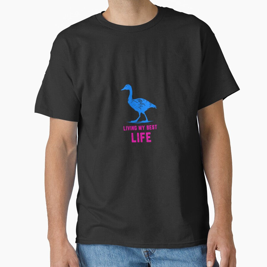 Picture of goose with living my best life by lucyinspace