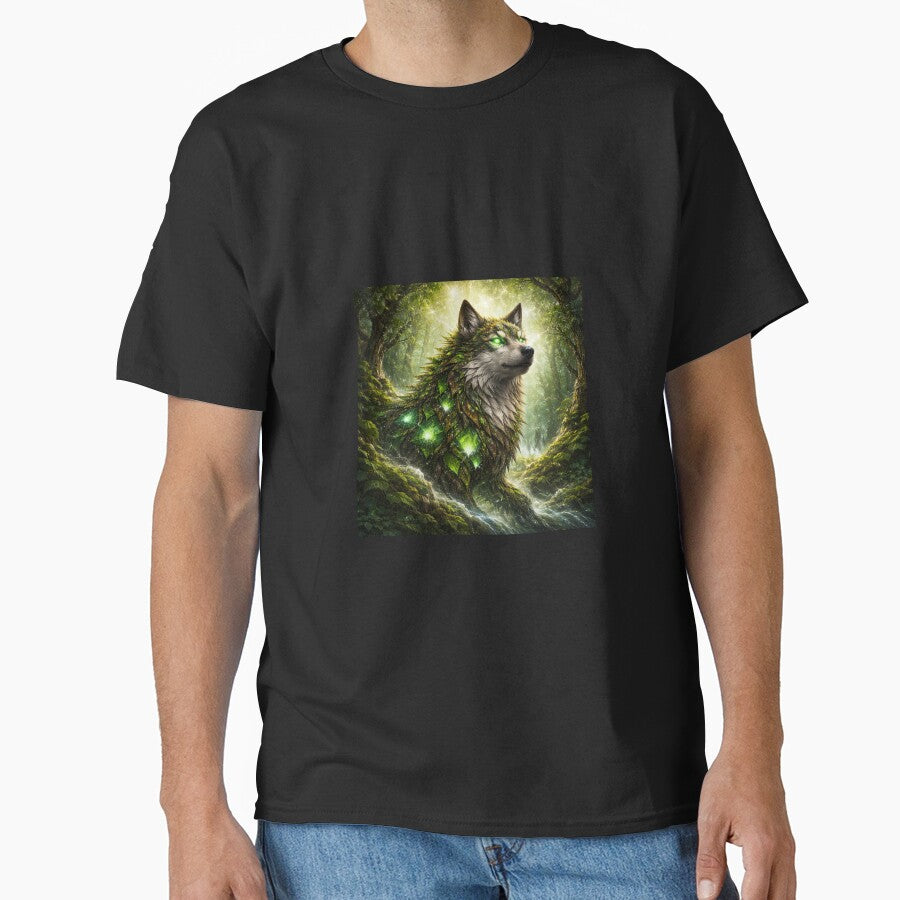 Earth Protector Spirit Wolf – Forest Guardian Fantasy Wolf Art by GeoWild Designs