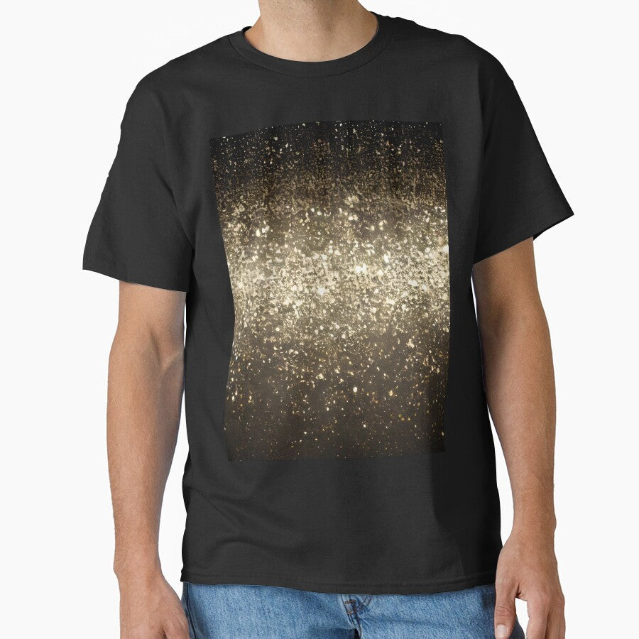 Printed image of golden glitter and sequins v4 by JaReVa