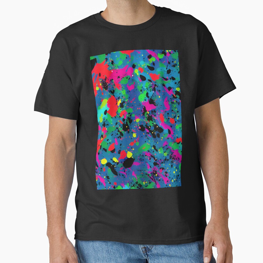 Printed image of paint splatters v4 by JaReVa