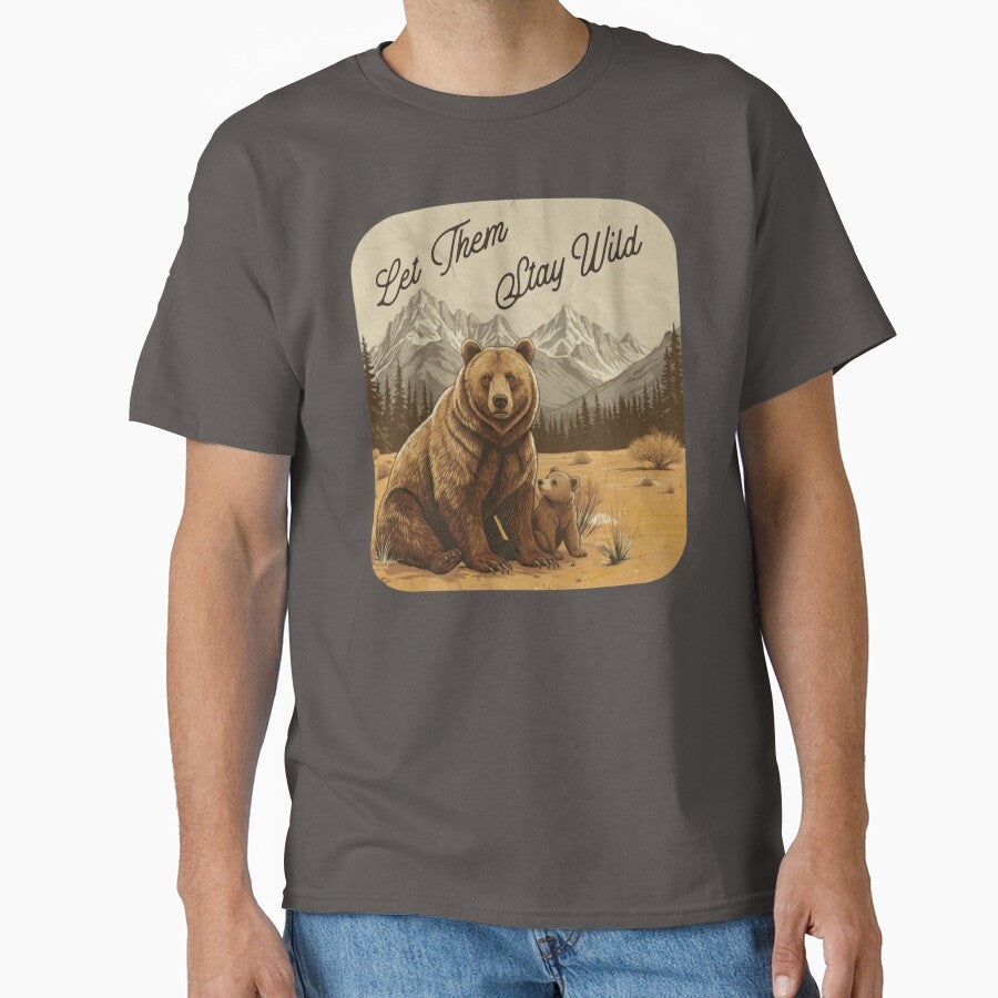 Mountain Landscape Scene Wild Bear and Cub by Gunners Inspirations