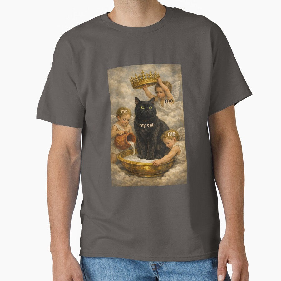 Crowned Cat Meme – Guardian Angels Spoiling the King by BlackCat Vibe