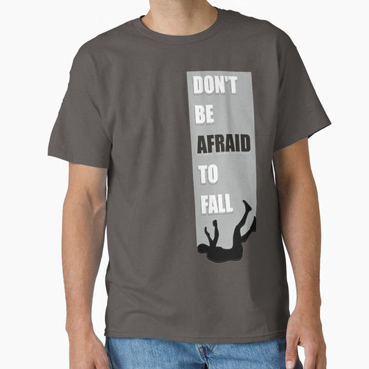 Don’t Be Afraid to Fall – Motivational Quote Art for Courage & Growth by AvroopasCosmos