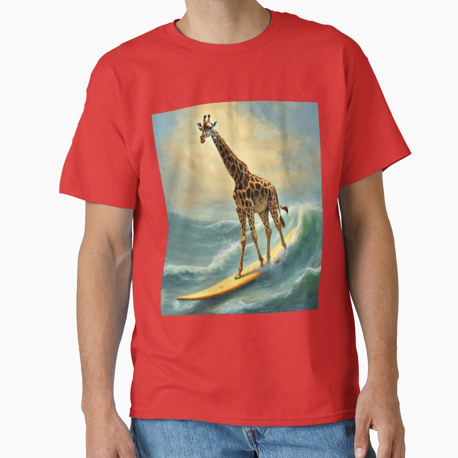 "Giraffe Surfing: A Captivating Image of Wildlife in Action" by Artisticanvas