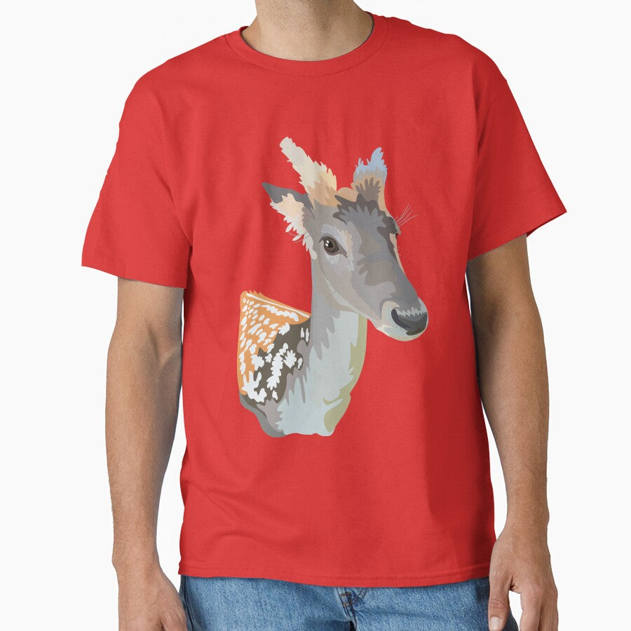 F is for Fallow Deer, Fallow Deer | Woodland Mammal & Wildlife Art Design by PrettylittlepastelUk