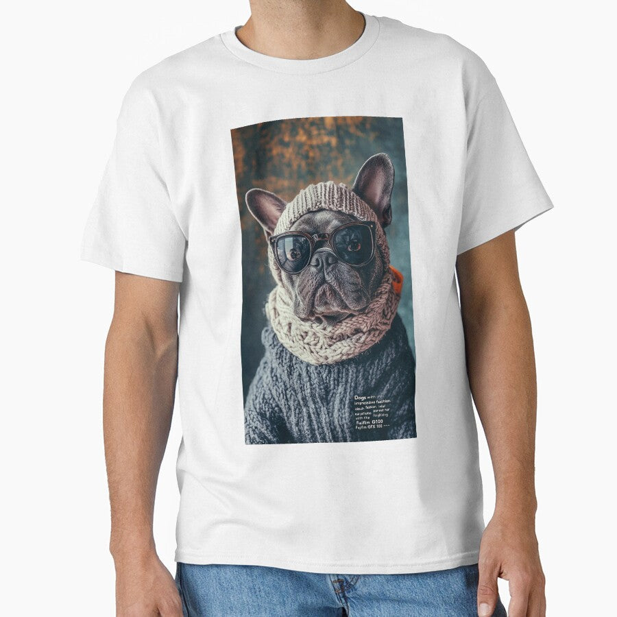 Chic Dog in Sweater for Cold Days" by Reina75