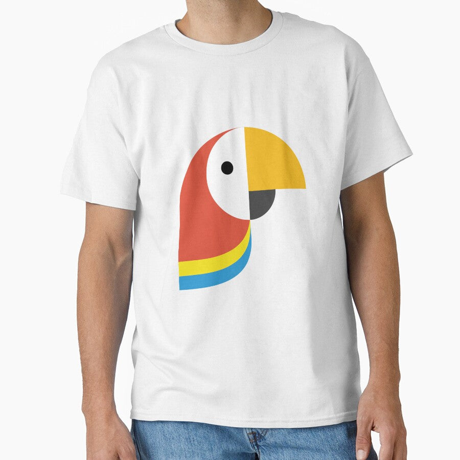 The Parrot, Minimal Bauhaus Shapes Animal by Sub88 Studio