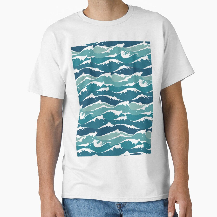 Cat Landscape 135: Cat Waves by ilovedoodle