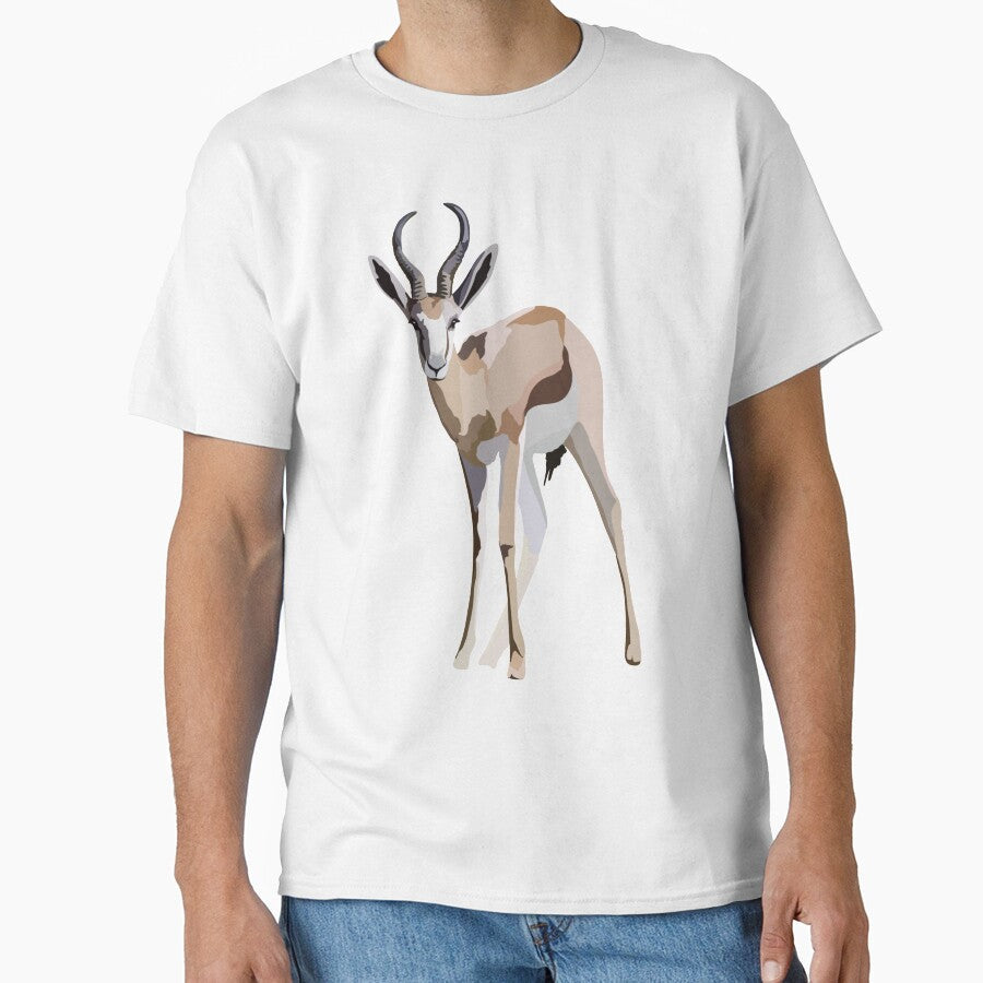 S is for Springbok,Springbok Artwork – Graceful Antelope Illustration and Wildlife Design by PrettylittlepastelUk