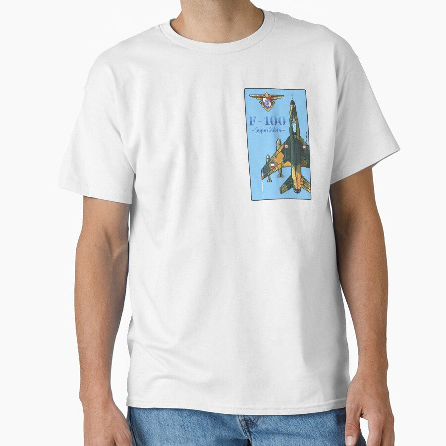 F-100 SuperSabre PixelArt (French Air Force) - Gold Badge Edition by OriginWave