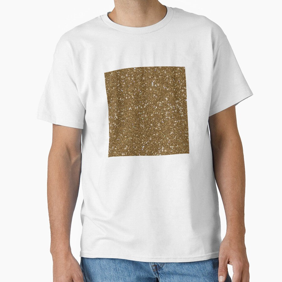 Printed image of sparkling golden glitter v7 by JaReVa