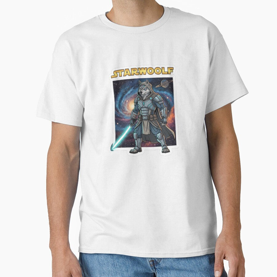 Starwoolf – Space Wolf Sci-Fi Movie Parody Sticker by Imaginarium of Chaos falcon88