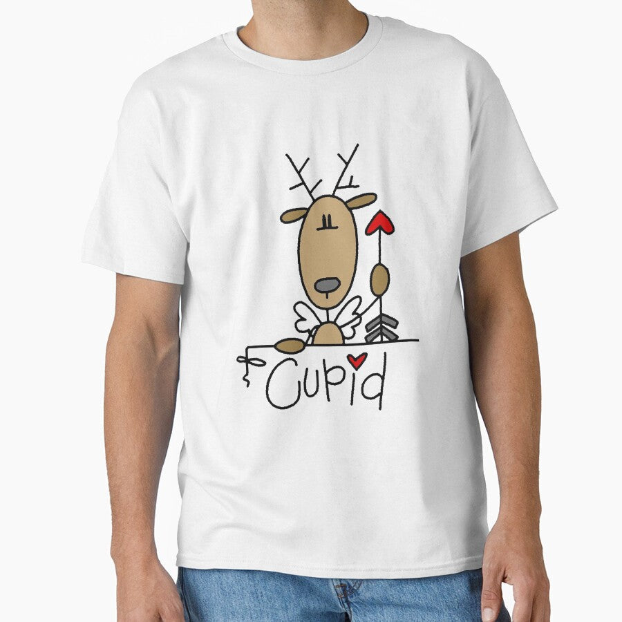 Cupid Reindeer Christmas Holiday by peacockcards