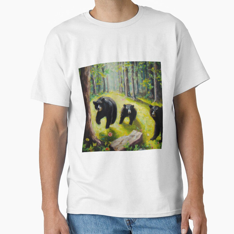 Black Bears Oil Painting by soulfulprintss8