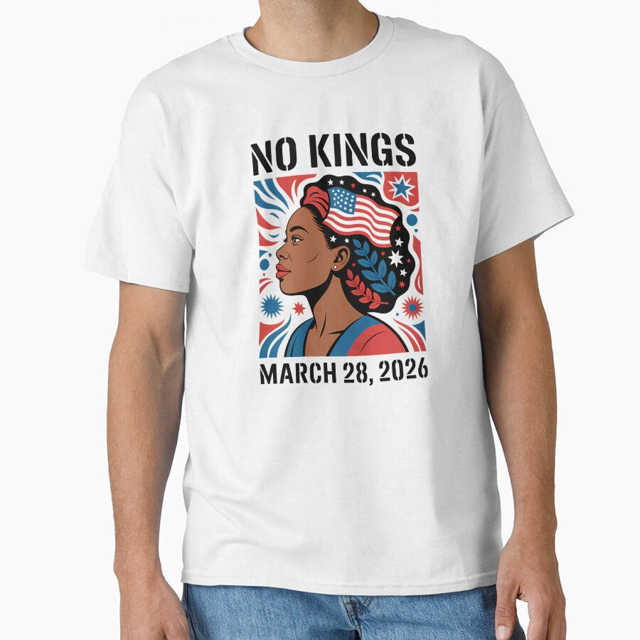 No Kings Protest March 28 2026 Feminist Flag Black Women by tratakos