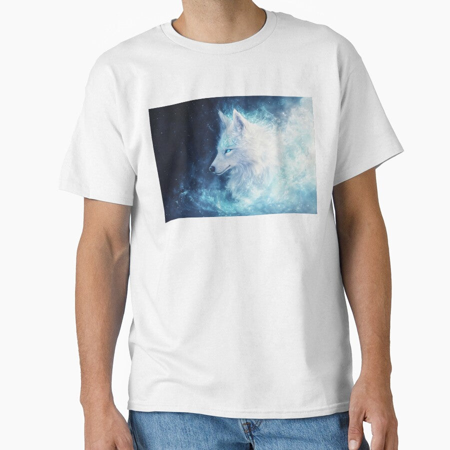 Glowing Wolf in a Celestial Dream by AshiraCreations