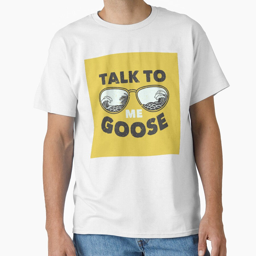 Vintage Slogan Typography Talk Me Goose by Peekonet