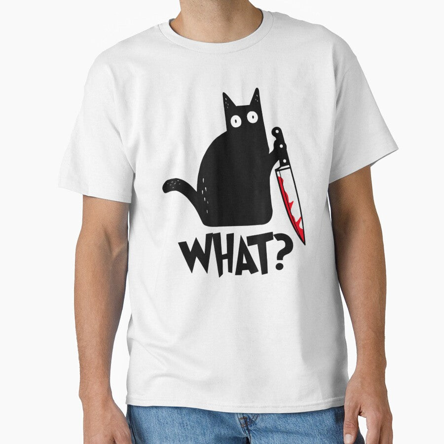 Cat What Black Cat, Murderous Cat With Knife by Ramon-Hodges-48